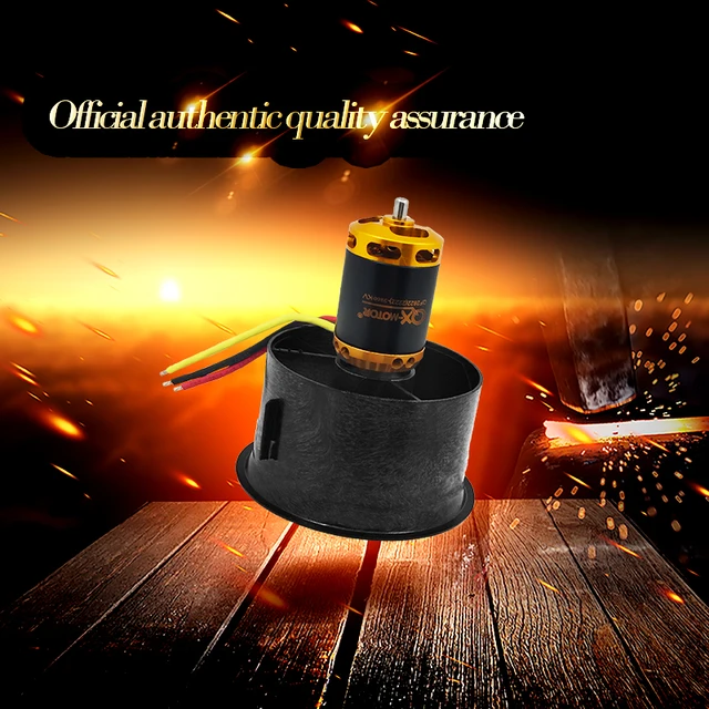 QX-MOTOR DIY Drone 64mm EDF Set 3s 4s 6s Brushless Motor with 12 Blades Ducted Fan 60A 80A esc for RC Airplane Model Parts 2