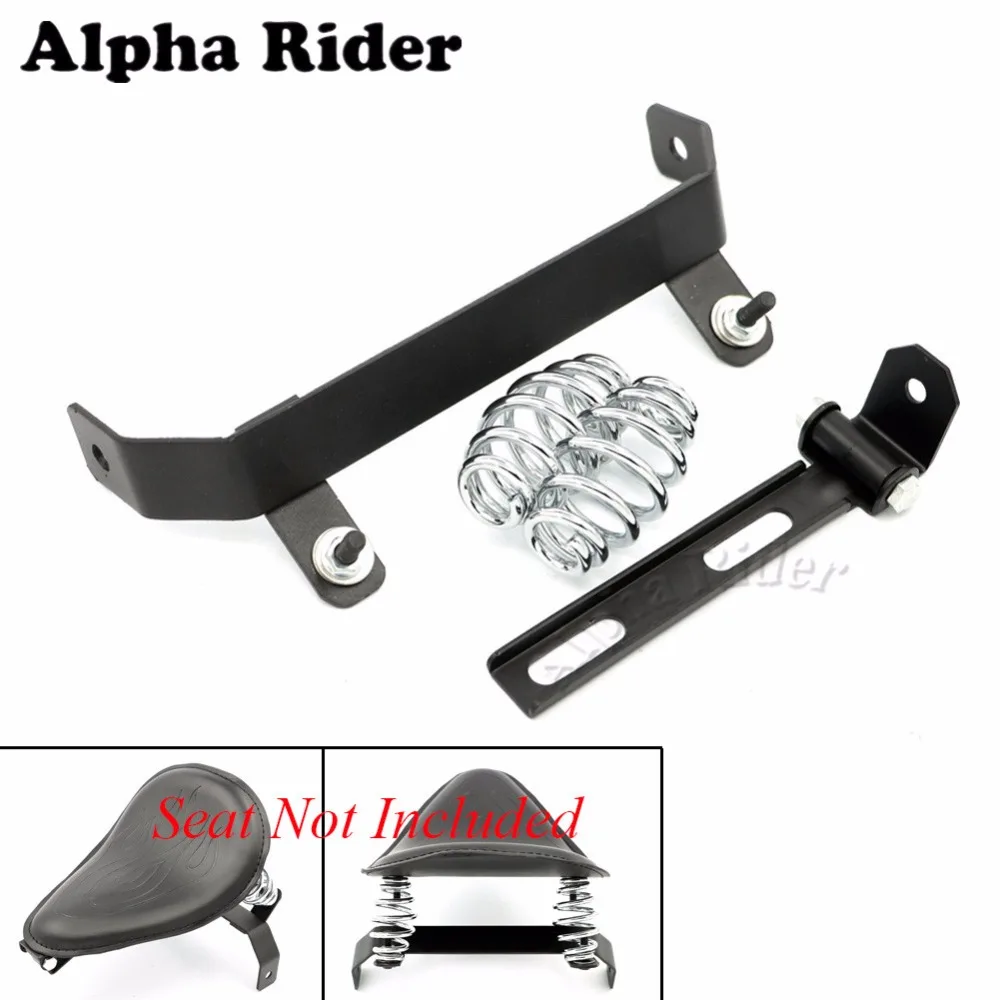 

Motorcycle Universal Bow Base Bracket Torsion Springs Mounting Kits for Honda Harley Sportster Bobber Custom Solo Seat Pad Cover