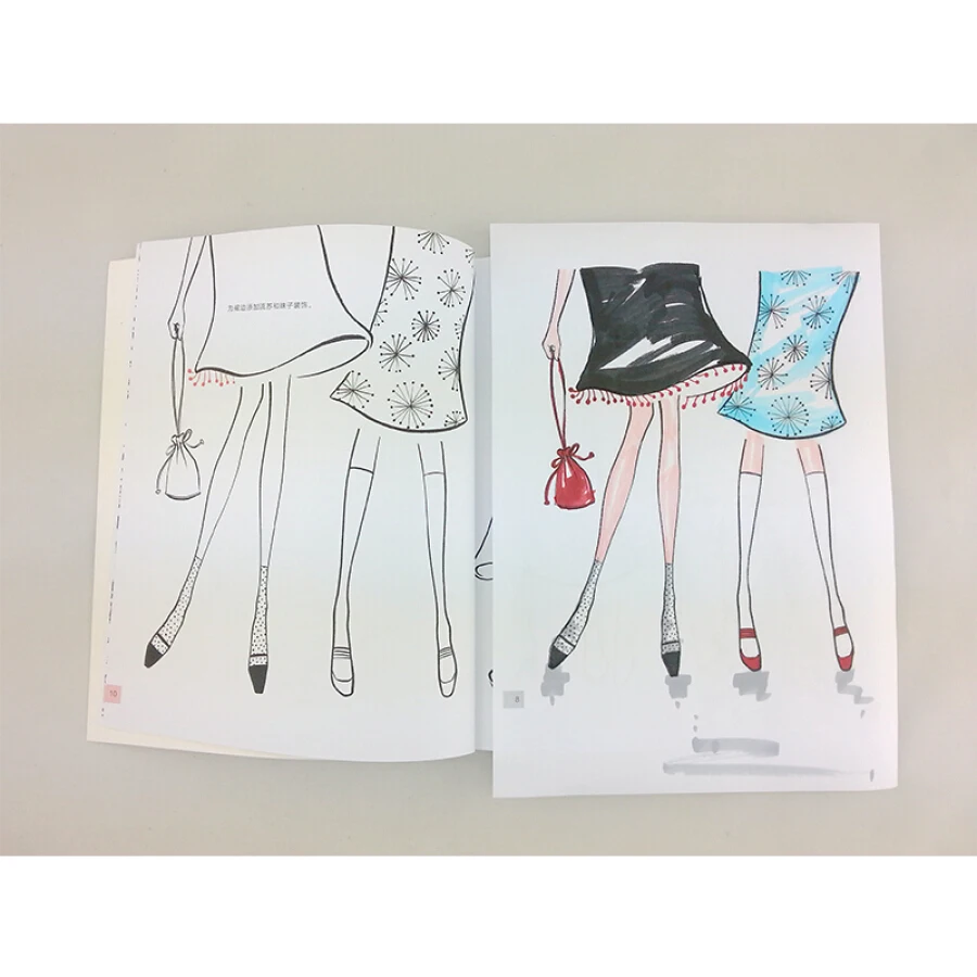 Дизайн одежды ручная роспись учебники для рисования ваших модных иллюстраций учебник