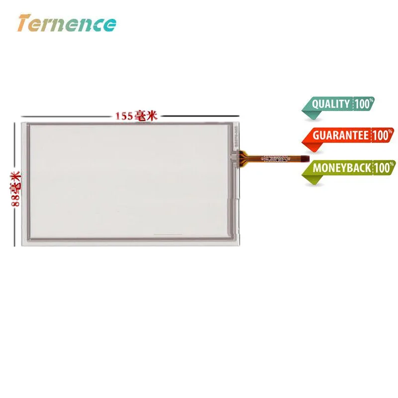 

6.2''inch Touchscsreen hsd062idw1 TM062RDH01 Touch screen panel Glass Automotive touch DVD GPS touch panel Glass 155*88mm