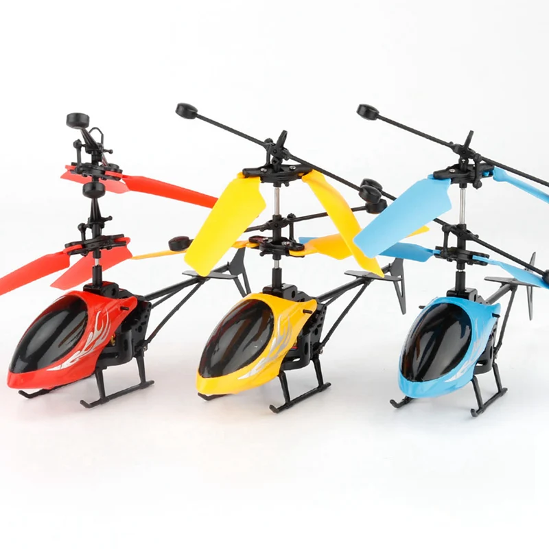 Flying Mini RC Infraed Induction Helicopter Aircraft Flashing Light