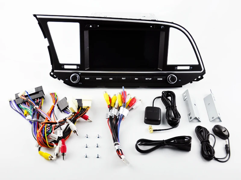 Excellent ELANMEY car gps navigation For HYUNDAI ELANTRA 2016 2017 octa core android 9.0 touch screen CAR DVD multimedia radio BT headunit 5