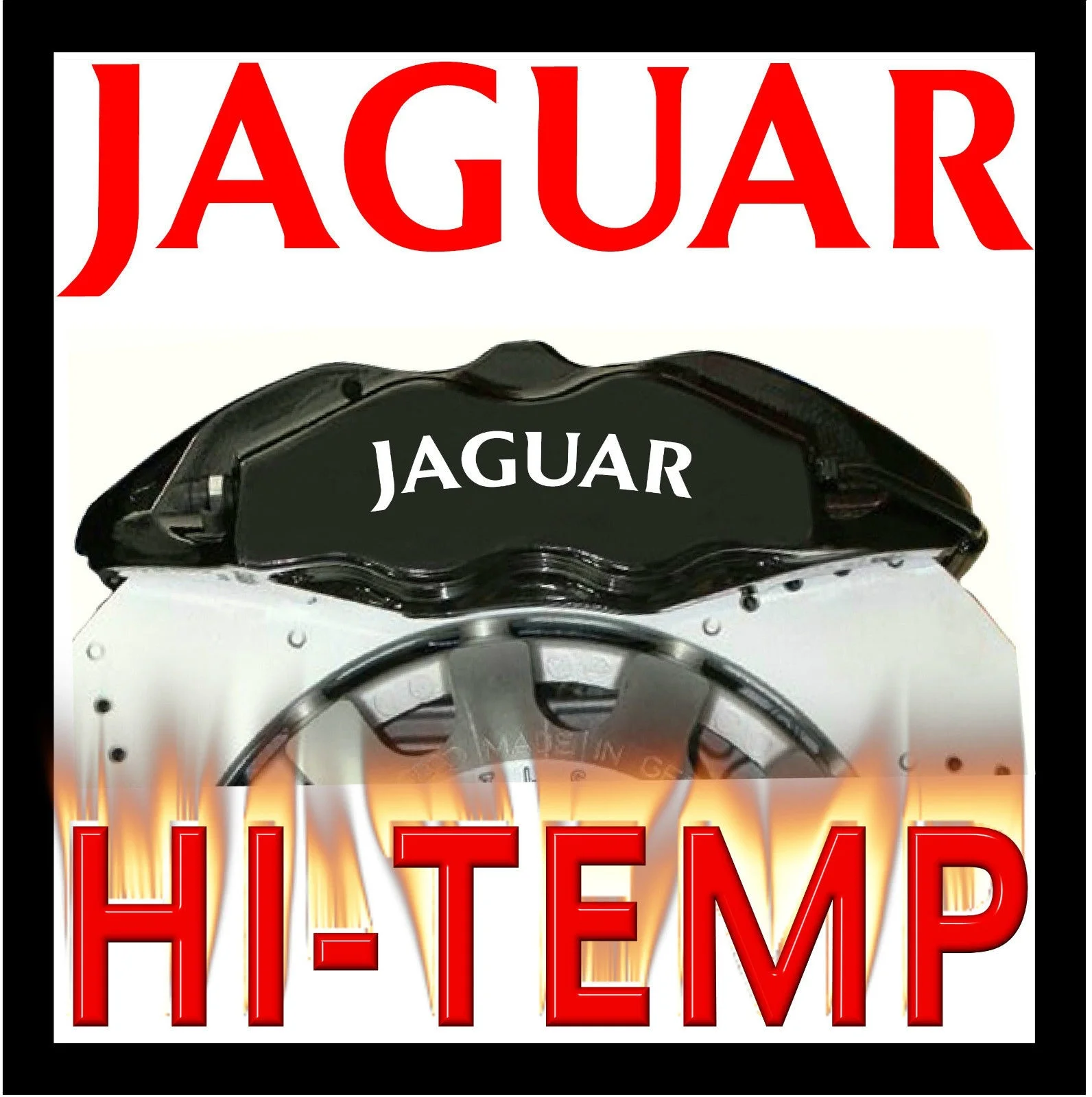 For X8 JAGUAR HI TEMP CAST VINYL BRAKE CALIPER DECALS STICKERS CAST