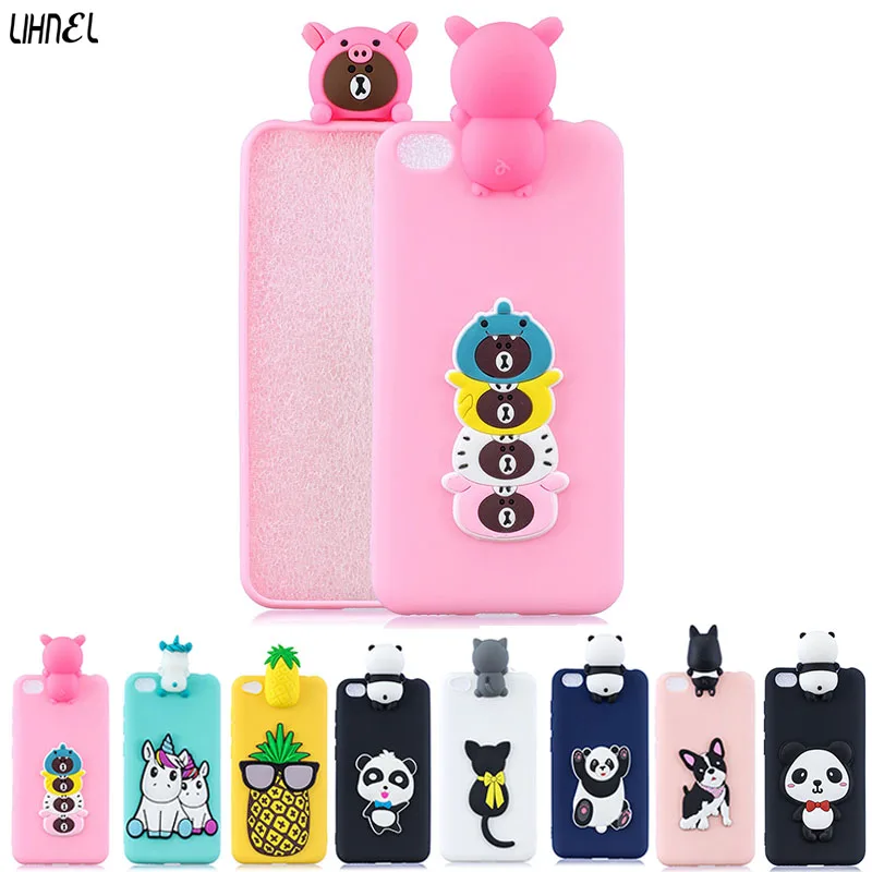 

Silicon Case for Redmi Note7 Panda Unicorn Dog Bear Pineapple Case for Redmi Go Etui for Redmi7 Note6pro 5plus 5a 6a 6pro A2lite