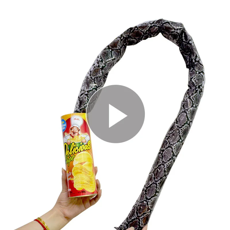 

Prank Props Potato Snake Potato Chip Funny Tricky Toys Can Jump Fake Snake April Fool Day Halloween Party Practical Jokes Toys