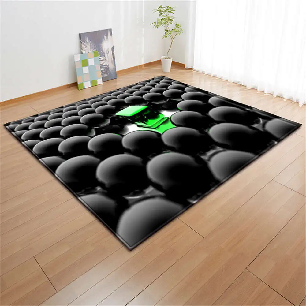 3D черные шарики ковры детские игровые коврики фланелевая пена с эффектом памяти