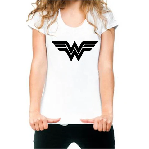 white wonder woman shirt