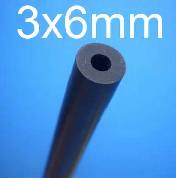 

3mm ID 6mm OD NBR tube,Nitrile butadiene rubber tubing, resistance to Diesel, petrol, lubricating oil resistant hose pipe