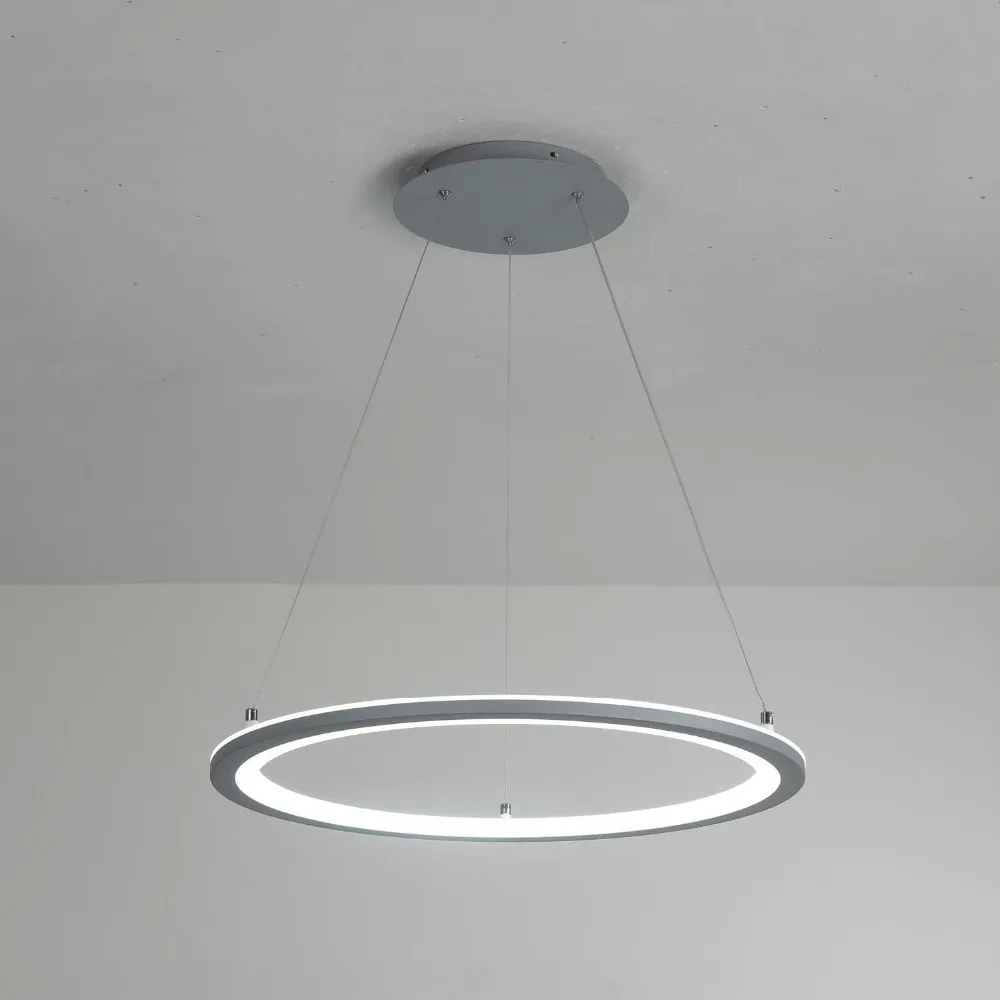 

Modern Led Pendant Lights for Kitchens Lustre Lamparas Colgantes Circle Rings luminaria Lustre Avize LED Pendant Lamp for Dining
