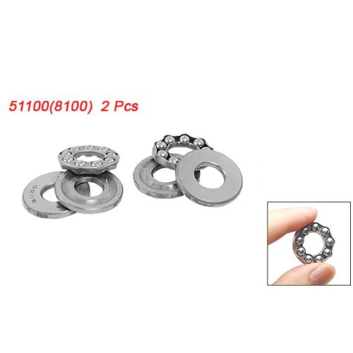 

BHBD 2 Pcs 10 x 24 x 9mm 51100 Single Direction Thrust Ball Bearings