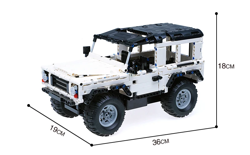 CADA Technic серия Landing Rover Defender RC Автомобиль SUV 553 шт с перезаряжаемой батареей строительные блоки кирпичи игрушки для детей