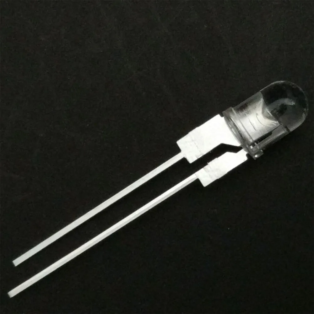 

2PCS/LOT INVISIBLE IR LED 5mm 940nm 60 degrees 0.5W infrared emitting diode Use for remote, security, medical,outdoor, ect