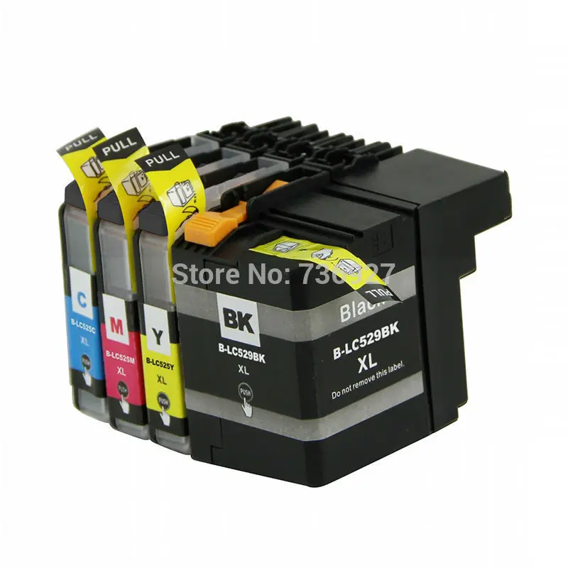 1 Set Compatible Ink Cartridge LC529 LC525 XL Full ink For Brother DCP J100 DCP J105