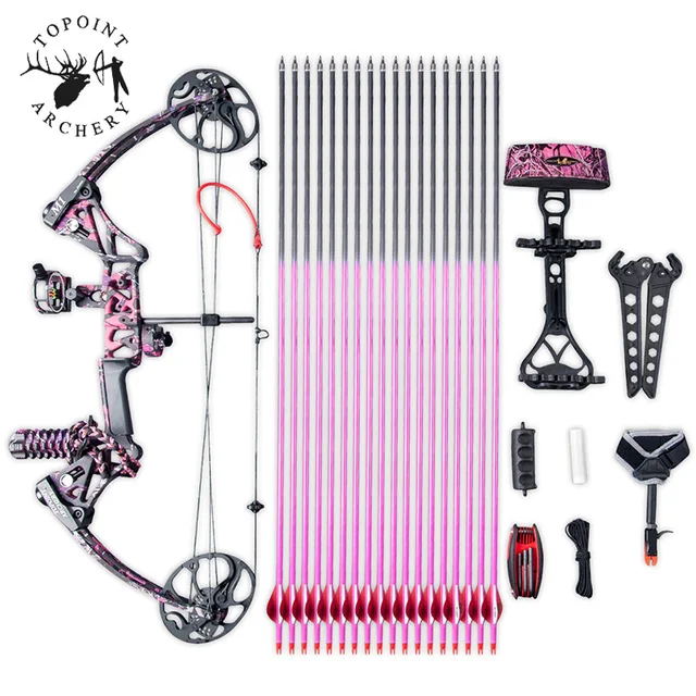 US $392.56 Special Gift Women girls Archery 70lbs women Compound Takedown Limbs Made