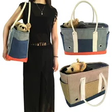 Pet сумка Собака Кошка Перевозчик уличная модная полосатая сумка сумки на плечо складной практическая удобные сумочки для домашних животных поставки сумка переноска для собак переноска для животных переноски для собак