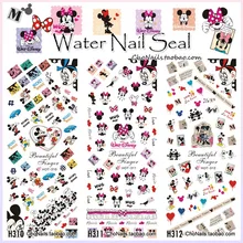 3 листа/Лот, милые Мультяшные наклейки с мышкой для дизайна ногтей, наклейки на ногти, водные переводные наклейки, наклейки s HOT310-312