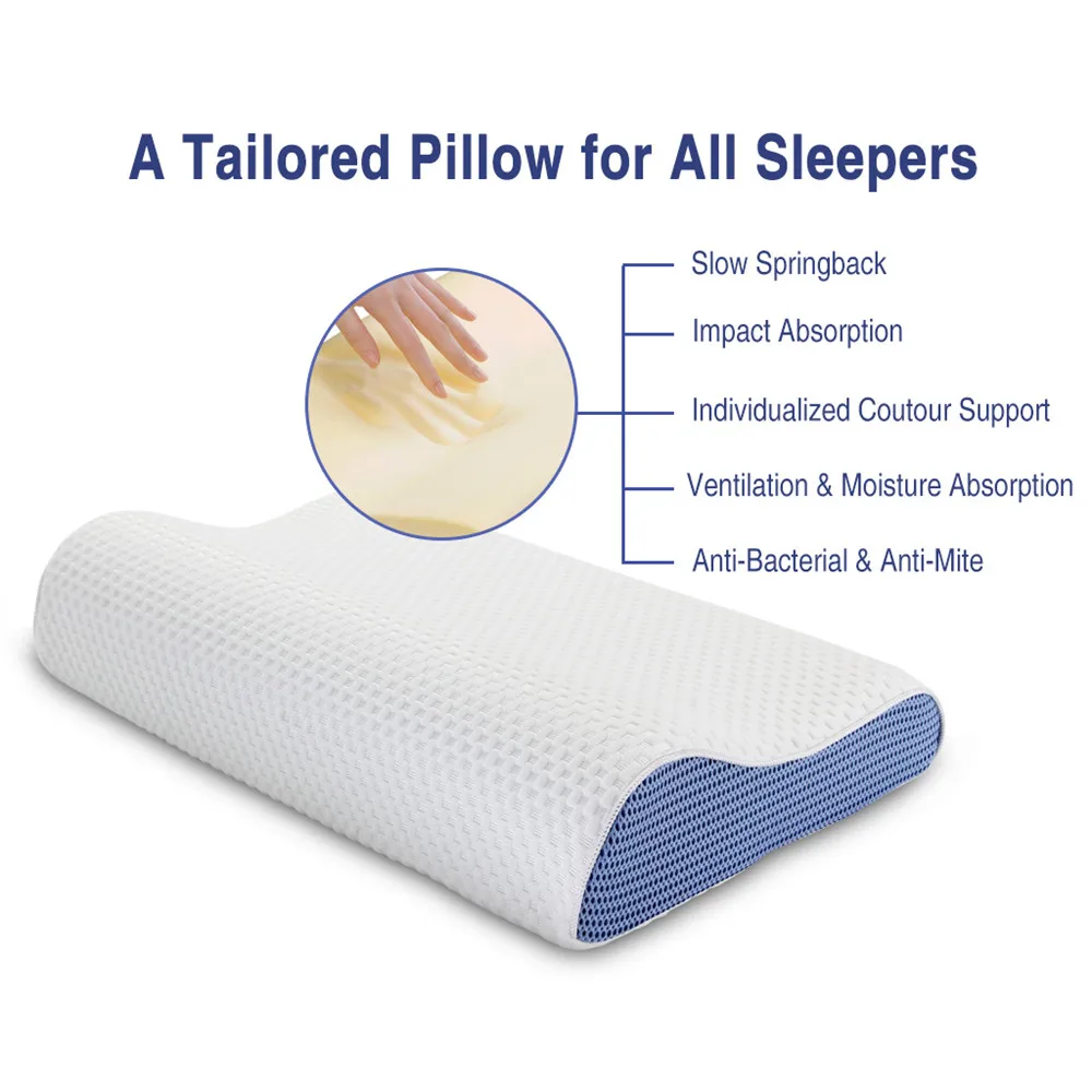 LANGRIA Memory Foam Pillow care bedding Pillow Cervical Health Care