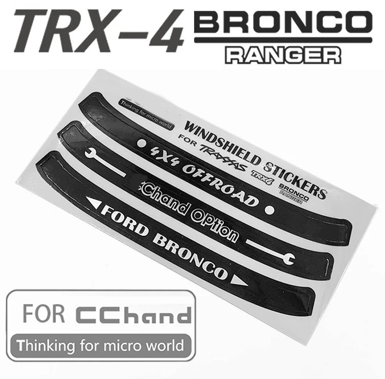 

SIDE WINDOWS TRIM Sticker for cchand traxxas TRX4 Ford BRONCO