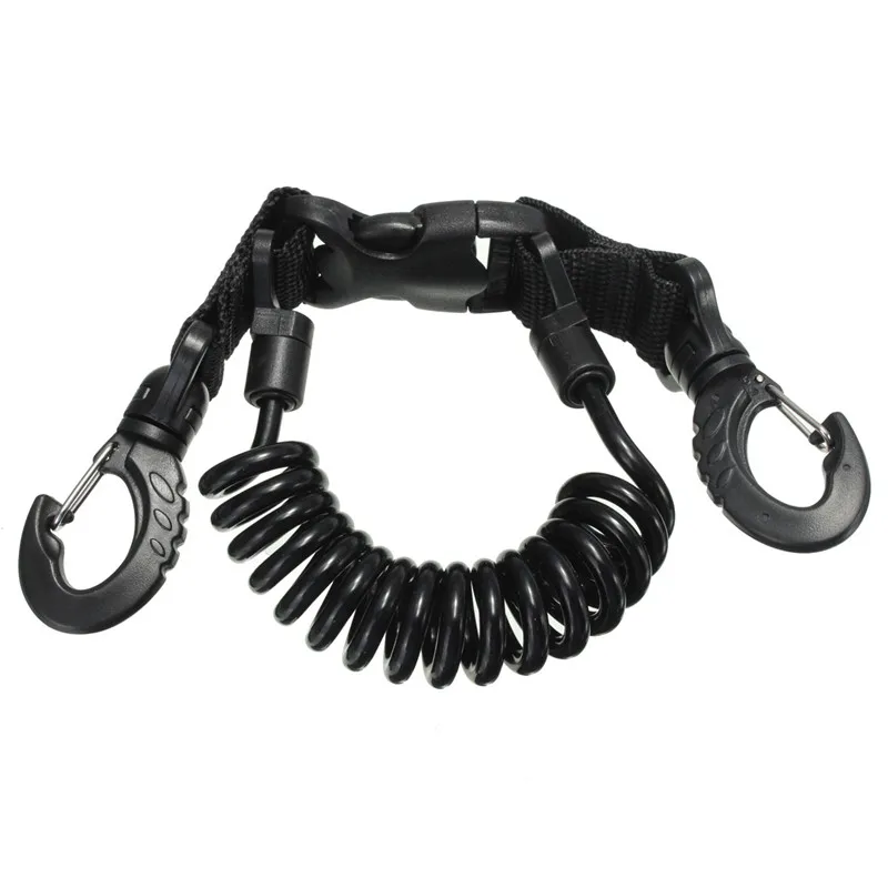 Scuba Diving Lanyard Coil Lanyard with Clip and Quick Release Buckles