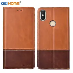 Чехол для Xiaomi Redmi Note 5 KEZiHOME двойной Цвета Натуральная кожа флип Бумажник Обложка для Redmi Note 5 Pro 5,99 ''телефон случаях