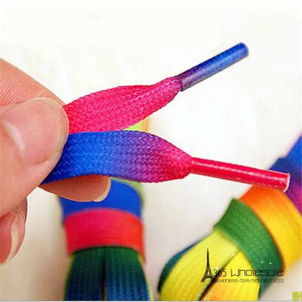 Mixed Colors Shoe Laces Flat Style 120cm 3pairs - 4