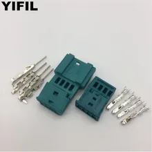 5 компл./лот 4 Pin/способ штекер тахографа/датчик/GT двери светильник атмосфера светильник разъем 968813-9C 0-1452576-8 для BMW