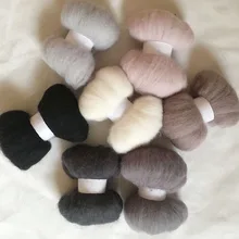 WFPFBEC-feutrine mixte en laine mérinos | 70g 10g, 10g, wolvilt feltro, naaldvilten lana, rodage pour poupée feutrine, bricolage