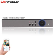USAFEQLO H.265 1HDD чехол 32CH CCTV NVR 1080P 5M 4K сетевой видеорегистратор Onvif 2,0 для ip-камеры 8MP 2 SATA XMEYE P2P Cloud