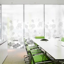 Коммерческий стеклянный стикер пленка окно Офис Бизнес матовое стекло наклейка Геометрическая квадратная дверь поддержка для добавления логотипа