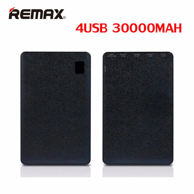 

Original Remax 30000mAh 4 USB Mobile power bank External Battery Charger universal For Huawei iPhone Samsung Xiaomi Tablets