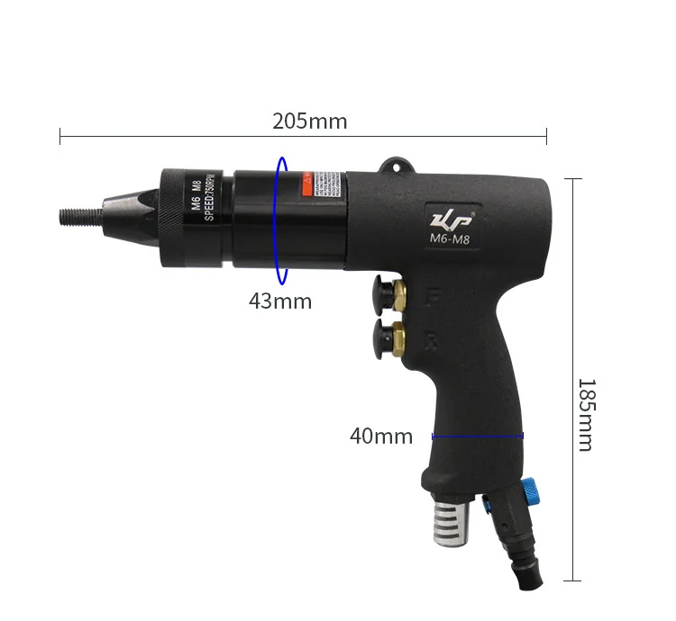 M6-M8 пневматические заклепки пистолет промышленного класса заклепки гайка пистолет вытяжная крышка пистолет
