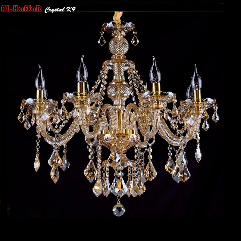 

chandelier Crystal Lighting Luxury fashion candle crystal Chandelier light living dining room Chandelier light bedroom