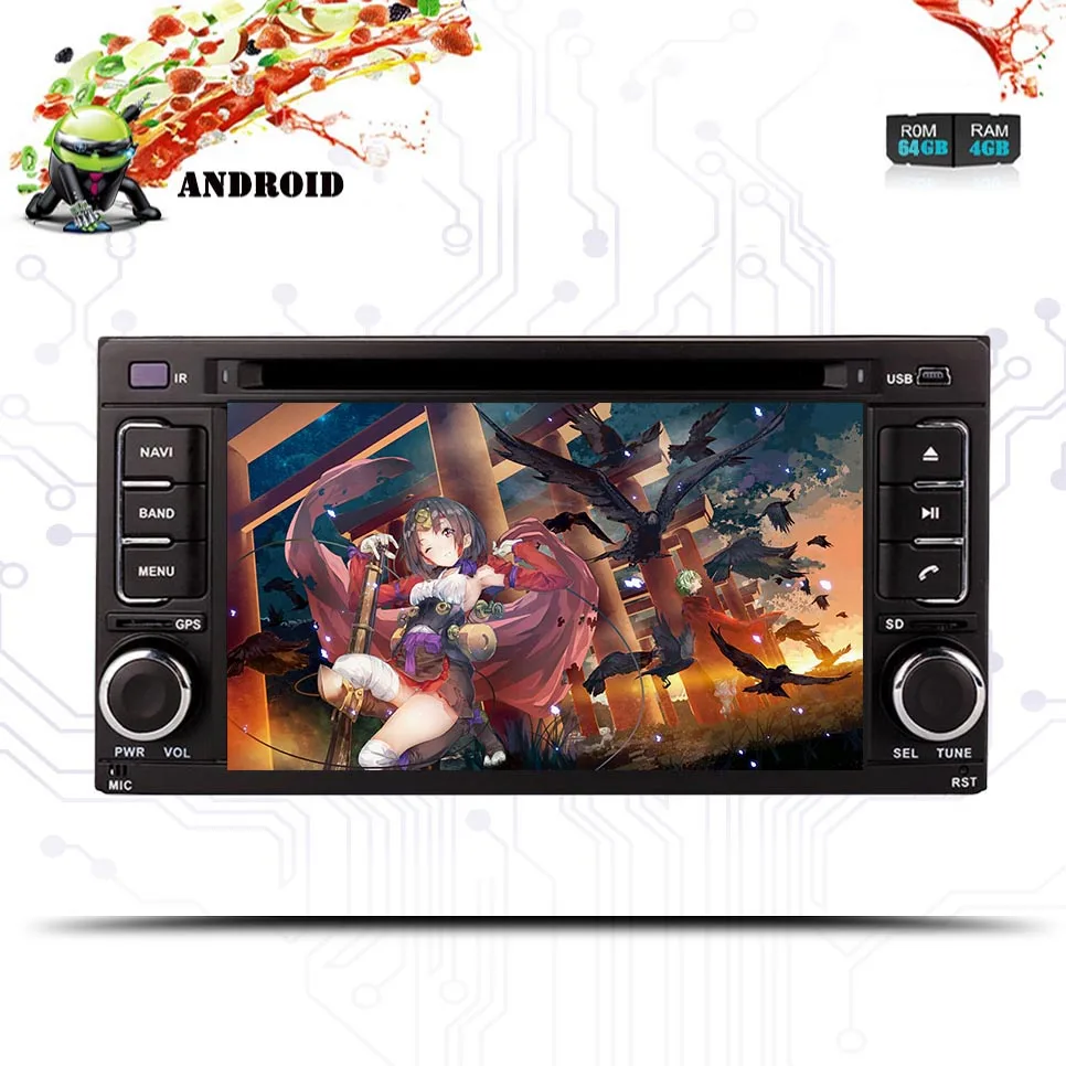 Excellent 1024*600 Android 9.0 Octa Core Car DVD Player for Subaru Forester Impreza 2008-2011 GPS Navi Multimedia Radio Stereo Head Unit 1