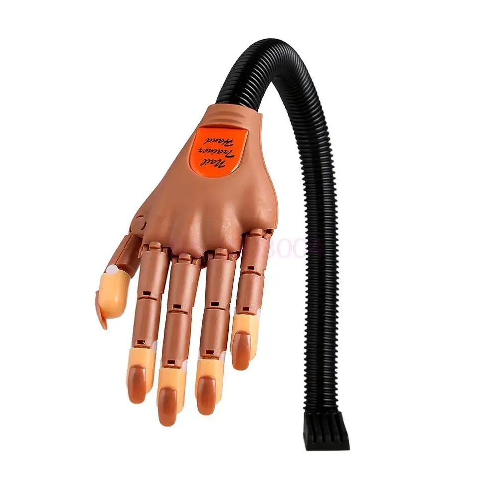 

New 100 tips Professional Nail Trainer Tool Super Flexible Fingers Personal Adjustable Practice Hand Nail Training Equipment