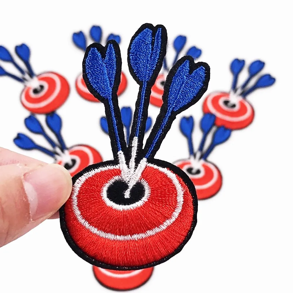 10pcs Arrow target badges for clothing iron embroidered patch applique