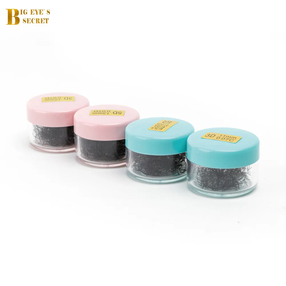 BES Volume Fans Loose Premade 1000 In One Jar Russian Lashes Individual Eyelashes Extension False Free Shipping | Красота и здоровье