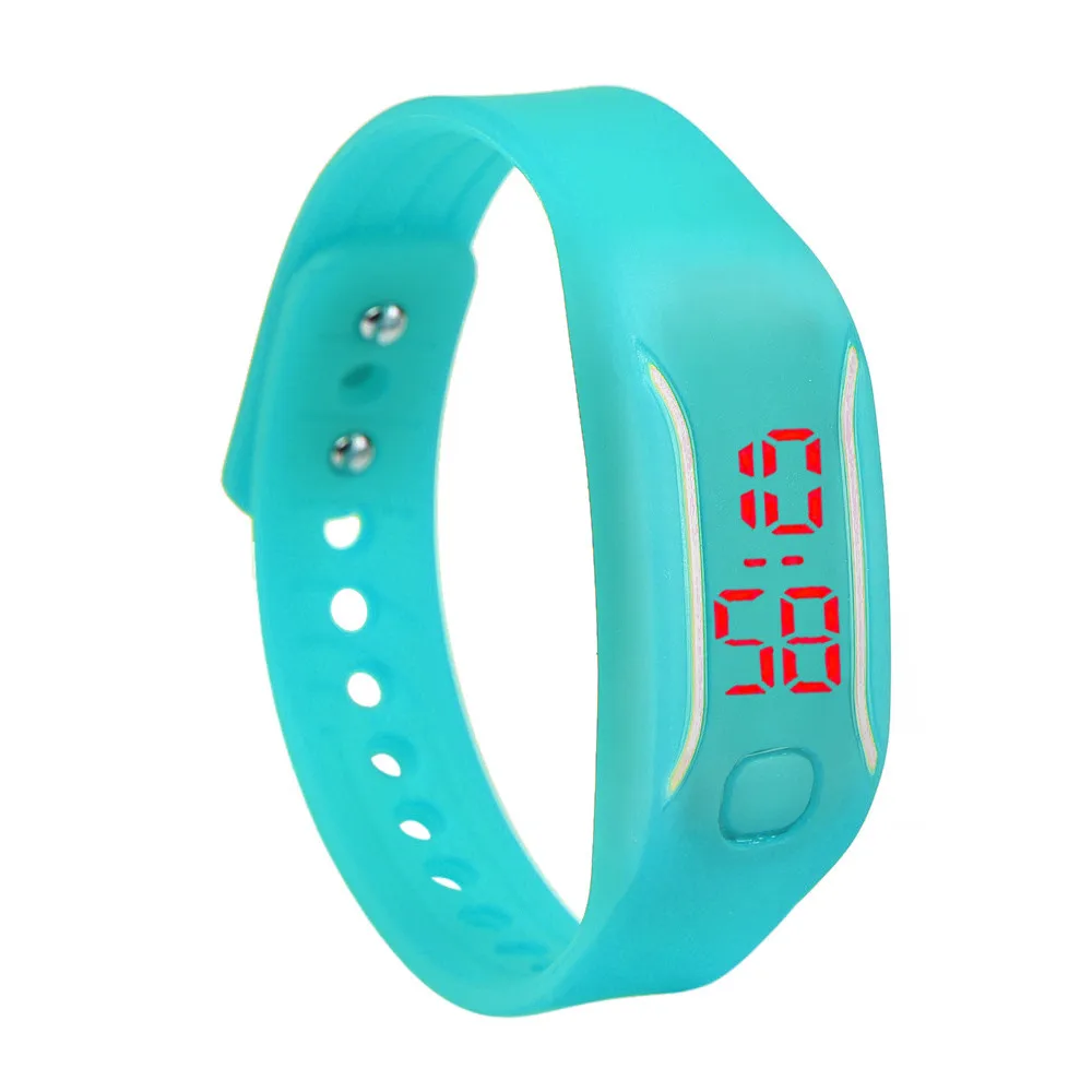 Мужские Женские силиконовые светодиодный часы Дата спортивный браслет цифровые наручные часы