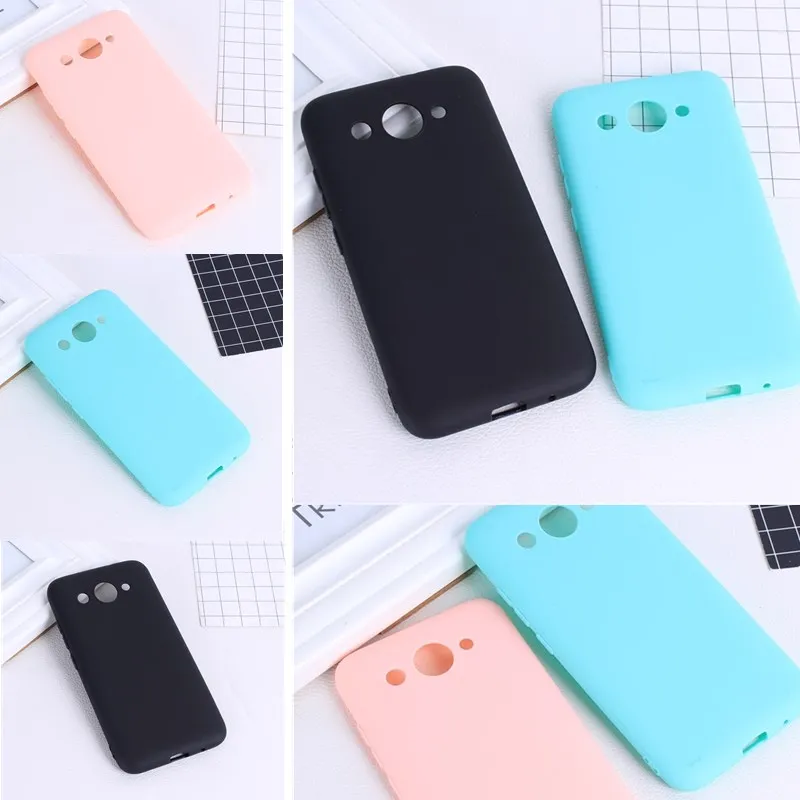 Phone Case For Huawei P 9 10 lite Simple Solid Color Ultrathin Soft TPU Cases Y3 2017 Y5 Candy Back Cover |