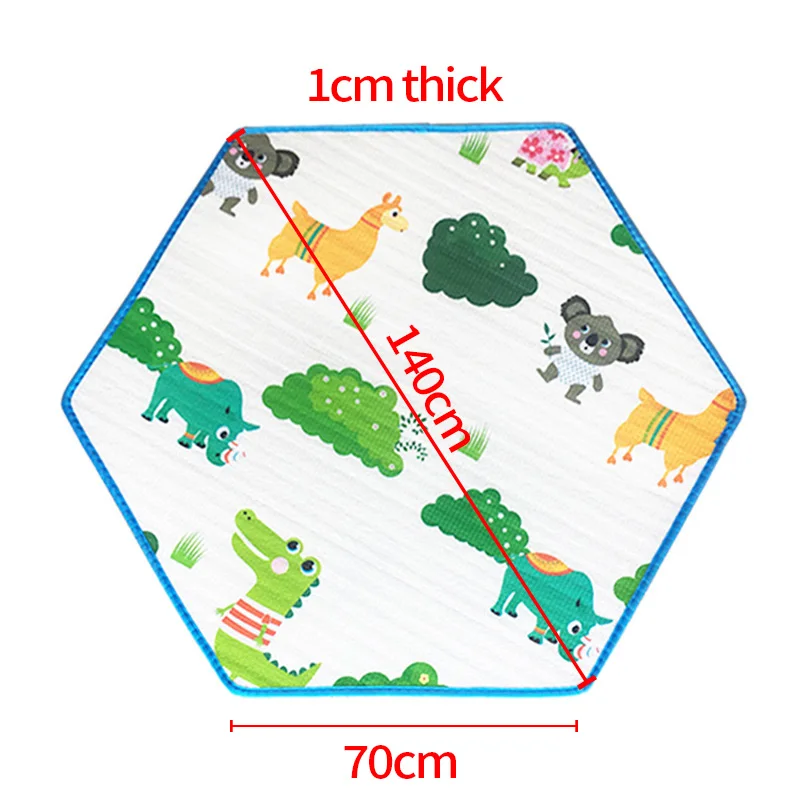 IMBABY детский игровой коврик, детский игровой коврик, сумка для хранения игрушек, ковер, нескользящий Шелковый хлопок, детский игровой коврик для ползания - Цвет: Type 2