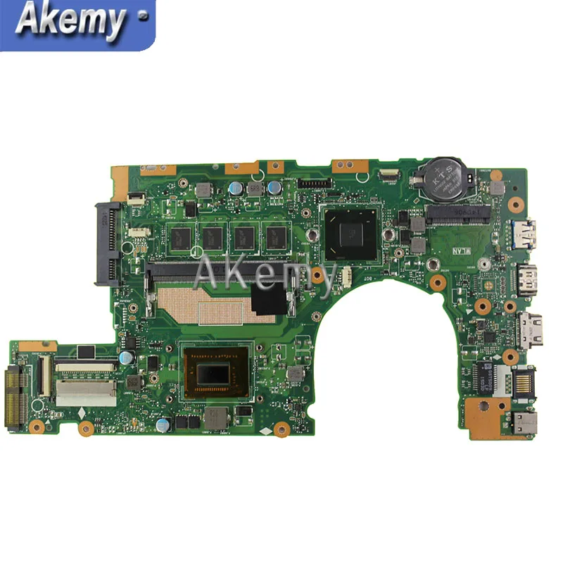 Akemy S400CA материнская плата для ноутбука For Asus S500CA S400C S500C S400 S500 протестированная