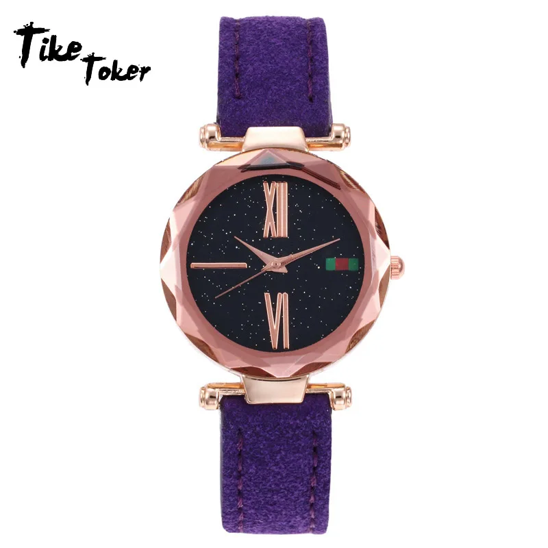 

Tke toker Sky watch female fashion trend simple woman retro temperament watch net belt watch new magnet buckle 11