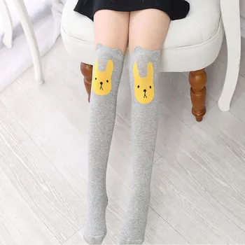 

2019 knee socks Children Kids Girl Animal Rabbit Pattern Print Knee High Socks Cute knee socks baby girl calcetines mujer FN65