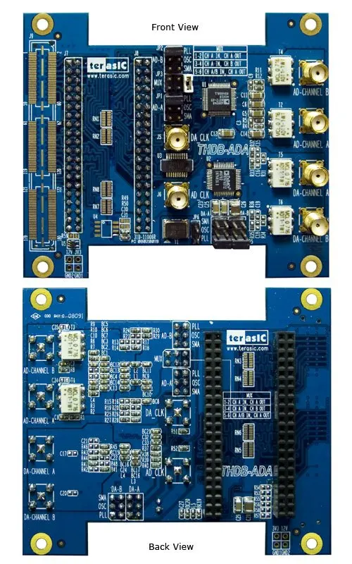 

Collocation with DE2-115 SoCKIT AD/DA High speed data acquisition ADA-HSMC ADA-GPIO