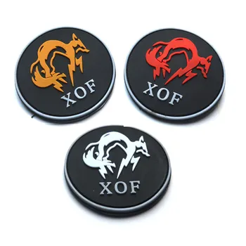 

3D PVC MGS patch Metal Gear Solid patch XOF special forces patch BadgeThe Bounty Hunter Patches American presidential