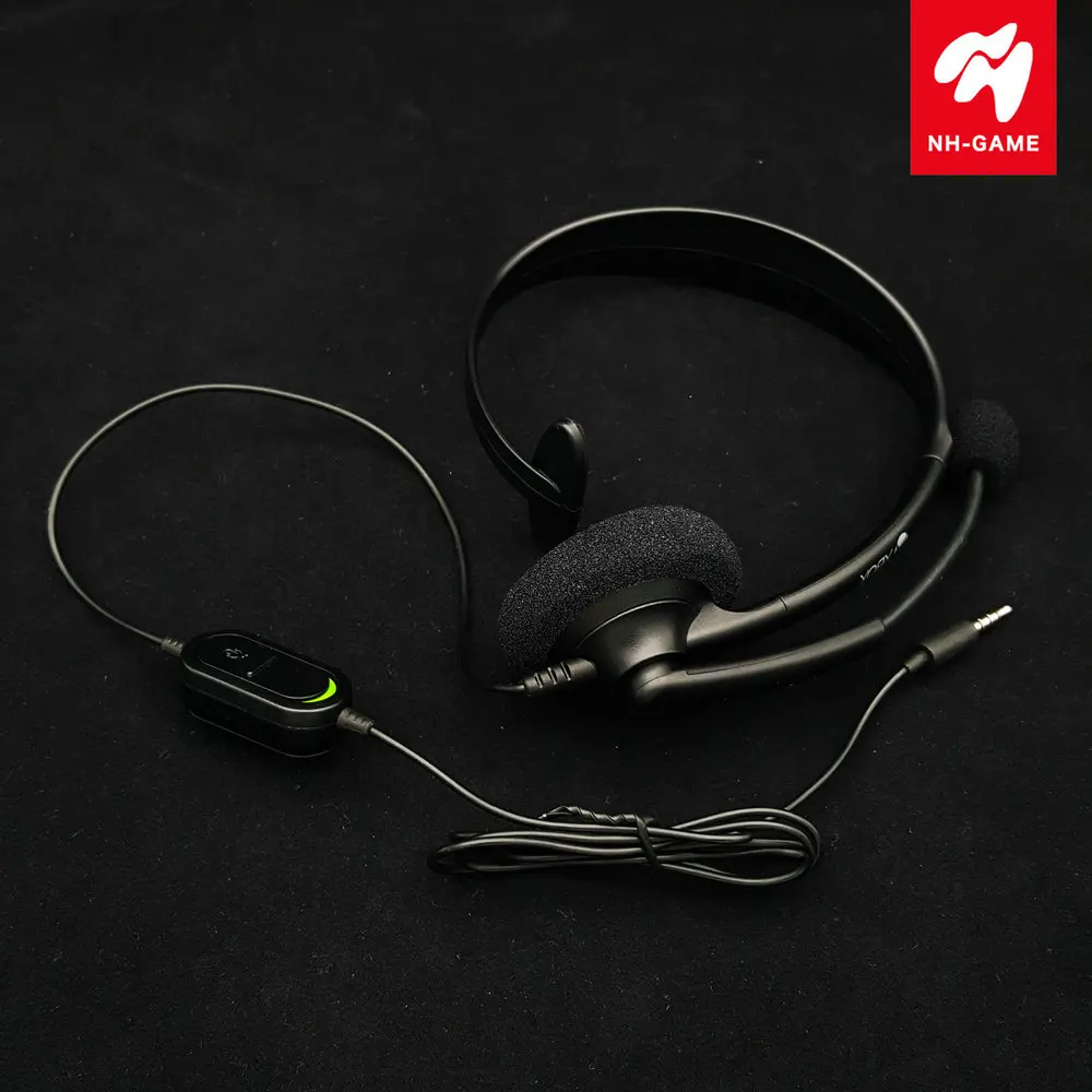 Single headset Для xbox One беспроводной Контроллер Chatpad сообщение клавиатура+ для xbox ONE S чат гарнитура наушники - Цвет: Single headset