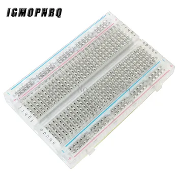 

Transparent mini bread board / breadboard 8.5CM x 5.5CM 400 holes DIY