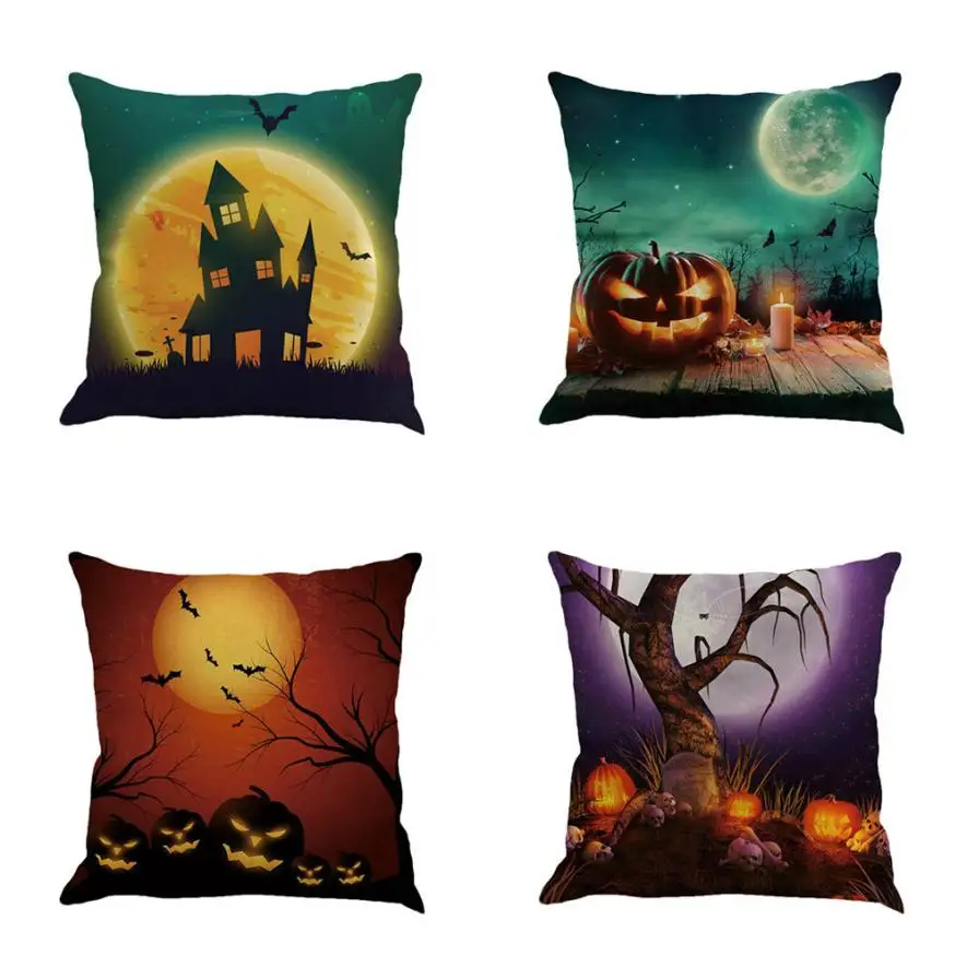 Новый Qualited чехол декоративные бросить Happy Halloween Decorativos геометрический наволочки декоративные dropshippig mar27