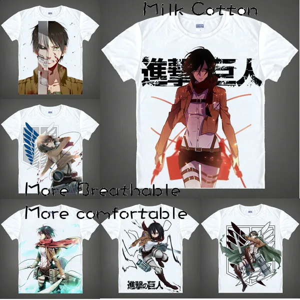 

Japanese anime t shirt tshirt scouting legion clothes shingeki no kyojin tee shirt Attack On Titan Giant short-sleeve T-shirt