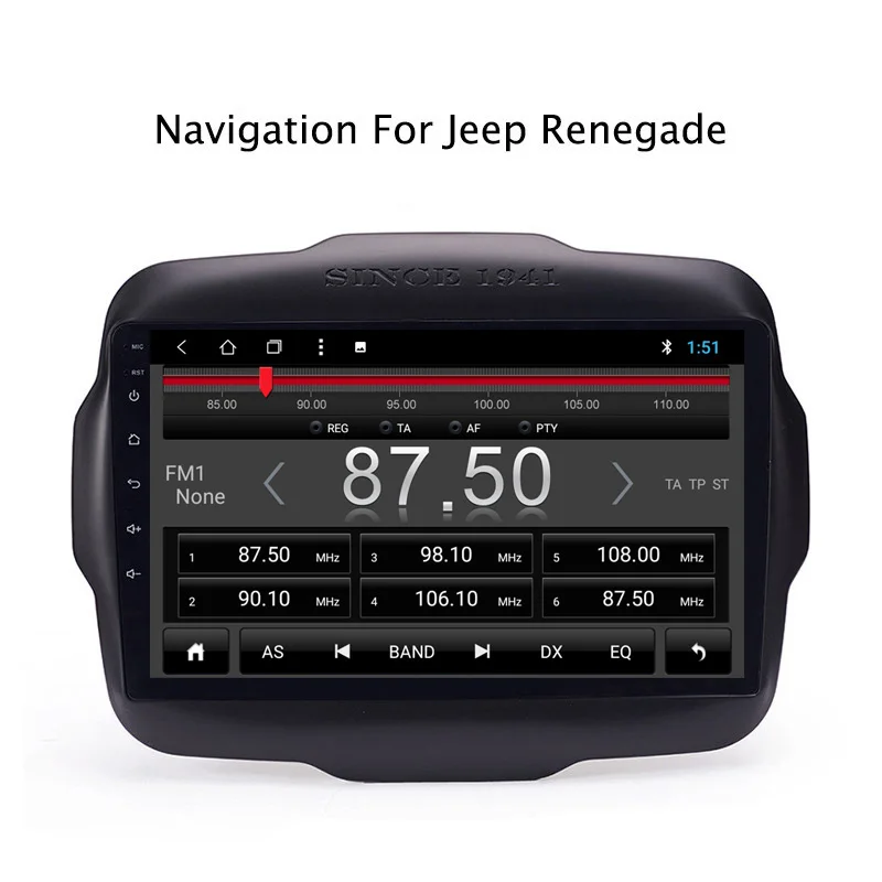 Best NAVITOPIA 9inch 2G RAM 32G ROM Android 8.1 Car DVD Multimedia GPS Navigation for Jeep Renegade 2016 1