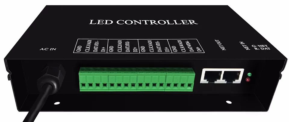 H802RA;4 ports(4096pixels) salve LED pixel controller;support Art-Net protocol for MADRIXor marster controller(H803TV/ H803TC)